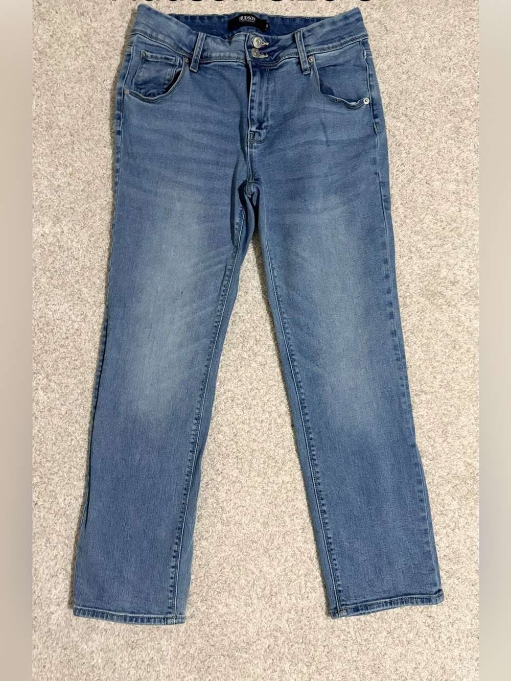 Hudson High Rise Straight Jeans Size 8